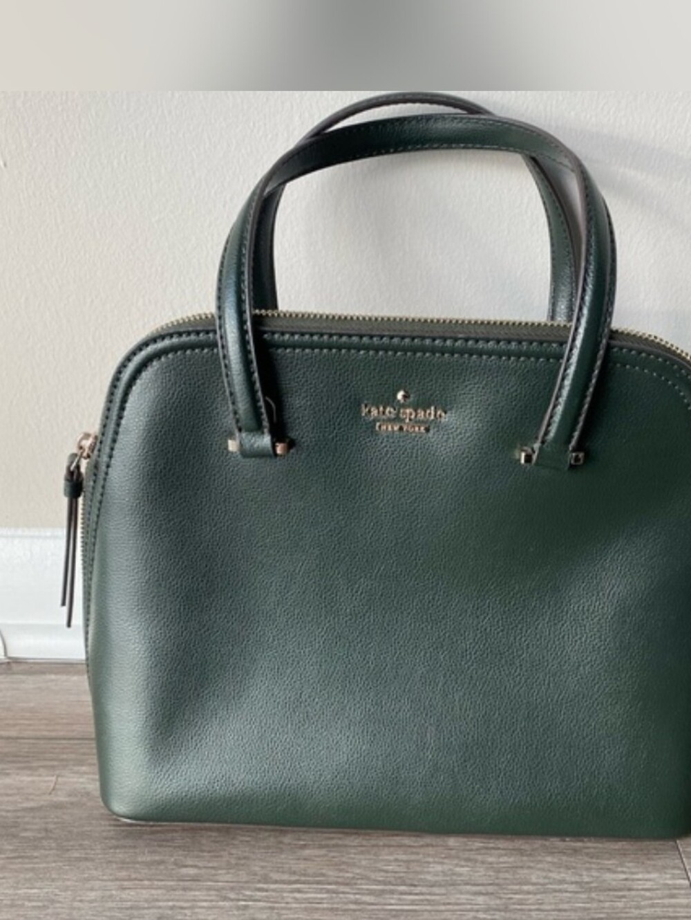 Kate Spade Sylvia Medium Dome Satchel - Deep Evergreen 🌲✨